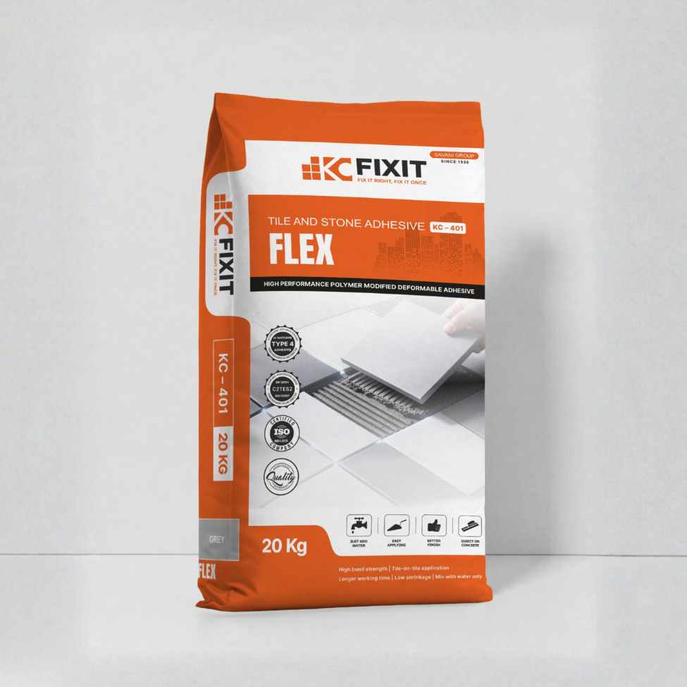 KC Fixit Flex tile adhesive